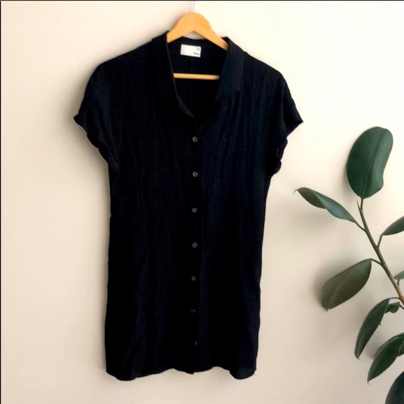 Wilfred Black Button Up Dress - Picture 2 of 3